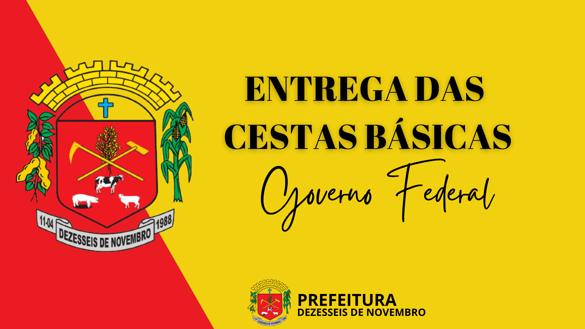 ENTREGA DAS CESTAS BÁSICAS.